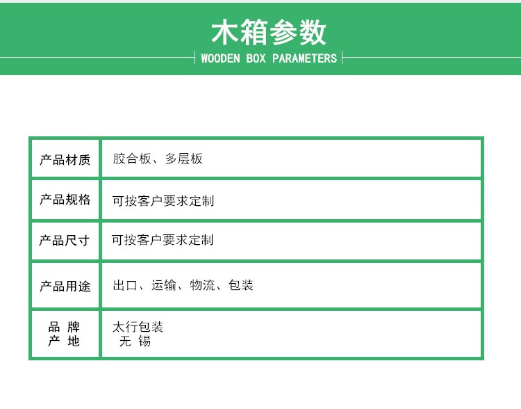 無(wú)錫免熏蒸木箱廠家